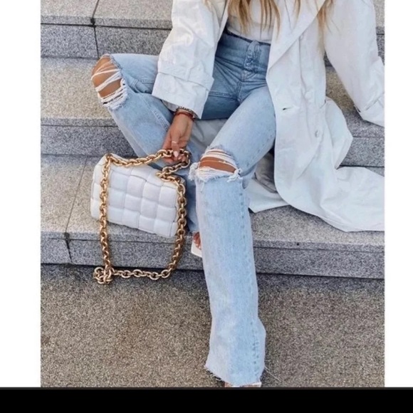 Zara high rise stretch ripped Jeans - Picture 4 of 15